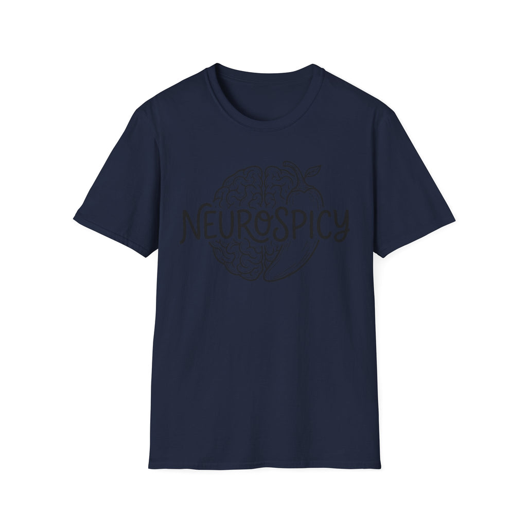 Neurospicy T-Shirt — Brain & Chili Pepper Design, Funny Science Nerd Tee