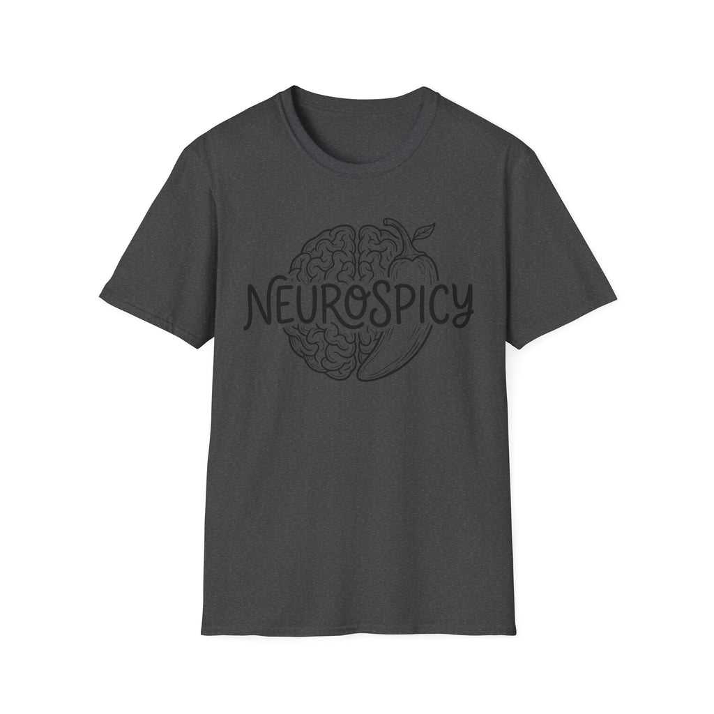 Neurospicy T-Shirt — Brain & Chili Pepper Design, Funny Science Nerd Tee